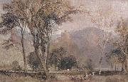 J.M.W. Turner Marxbourg and Brugberg on the Rhine painting